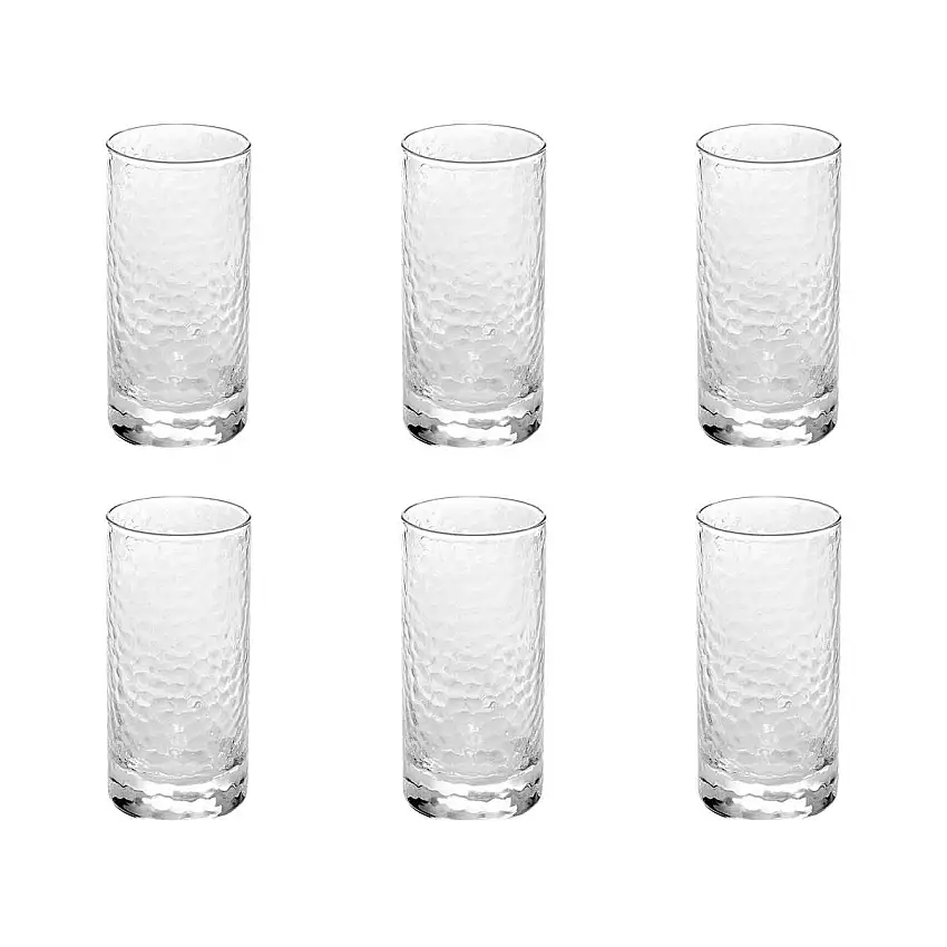 6er-Set hohe Becher "Celia" 300 ml, Glas, Transparent
