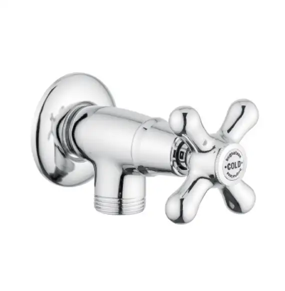 Eckventile Old, Chrom COLD und HOT (SET)