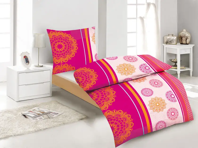 2er Set Microfaser Bettwäsche Mandy 135 x 200 cm