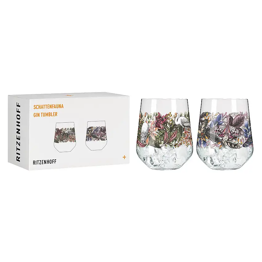 2er-Set Gin Tumbler Schattenfauna 1
