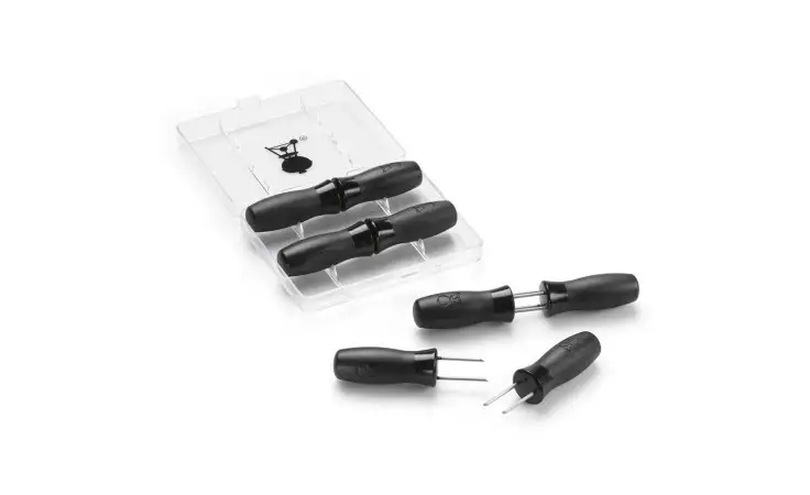 Maiskolbenhalter-Set Edelstahl