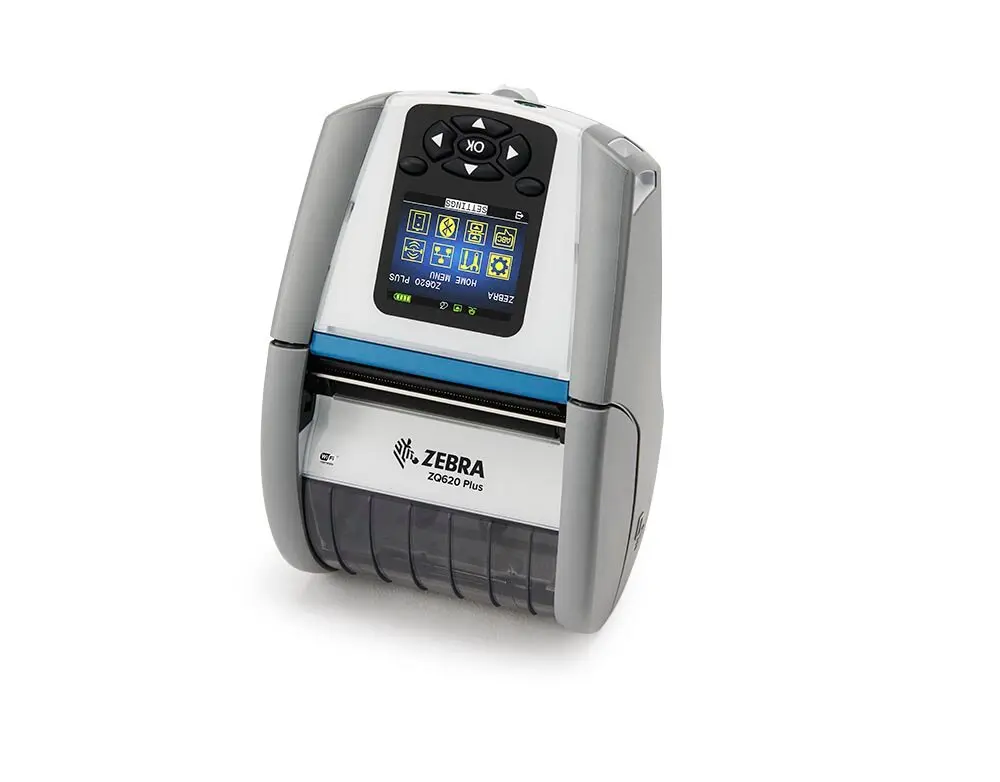ZEBRA ZQ620 Plus, 8 Punkte/mm (203dpi), LTS, RS232, BT (BLE), WLAN, ZQ62-HUWAE04-00