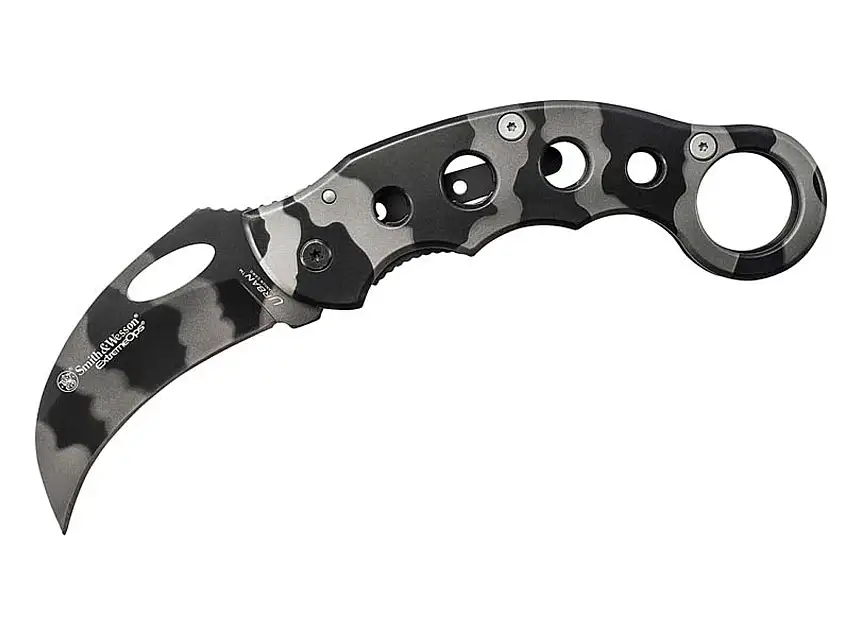 S&W EXTREME OPS Karambit-Messer mit Clip, Camo 106113