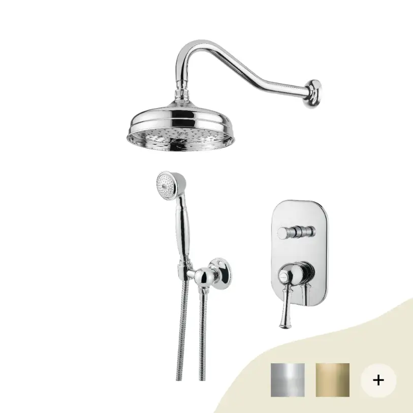 Unterputzdusche Denver mit Handbrause und Regendusche