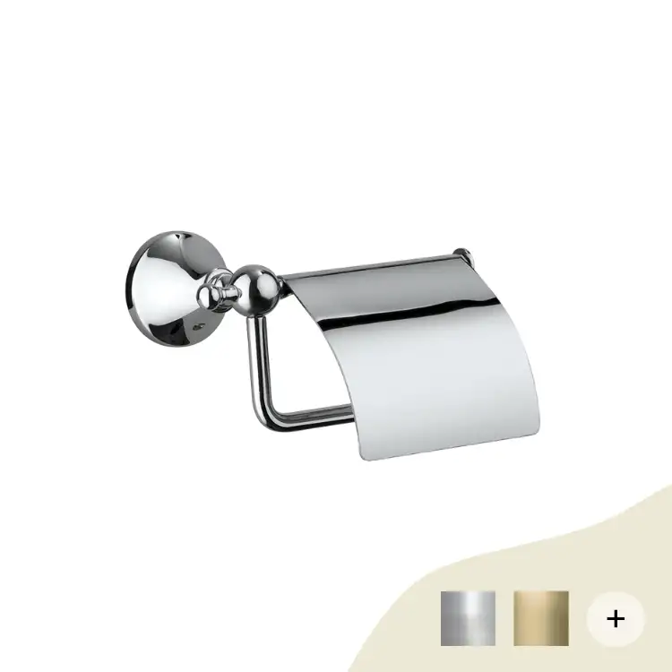 WC-Rollenhalter mit Deckel Aberdeen zur Wandmontage