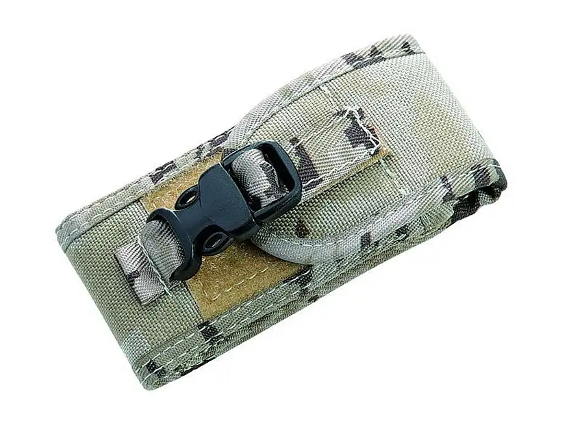 Cordura Etui, Desert-Camo, für Heftlänge 10-12 cm, Klett- und Schnappverschluss