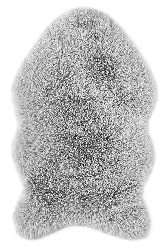 Dekofell Alpa 50 x 80 cm silber