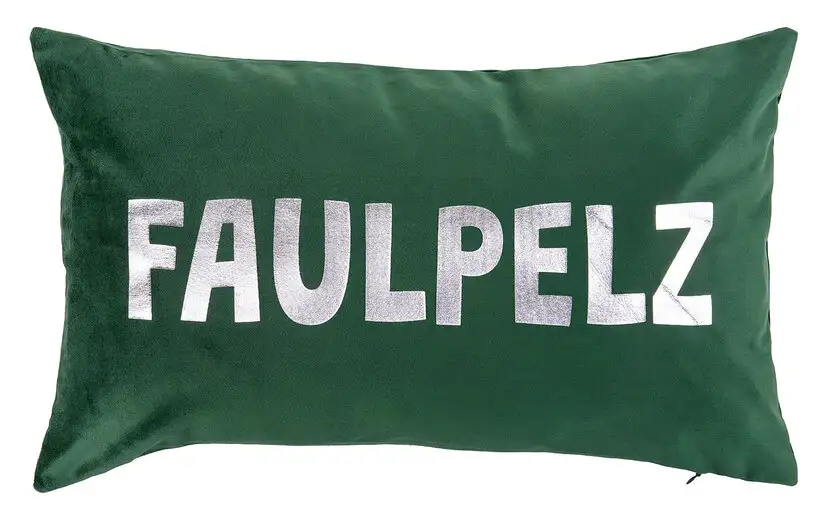 Dekokissen Faulpelz 30 x 50 cm dunkelgrün