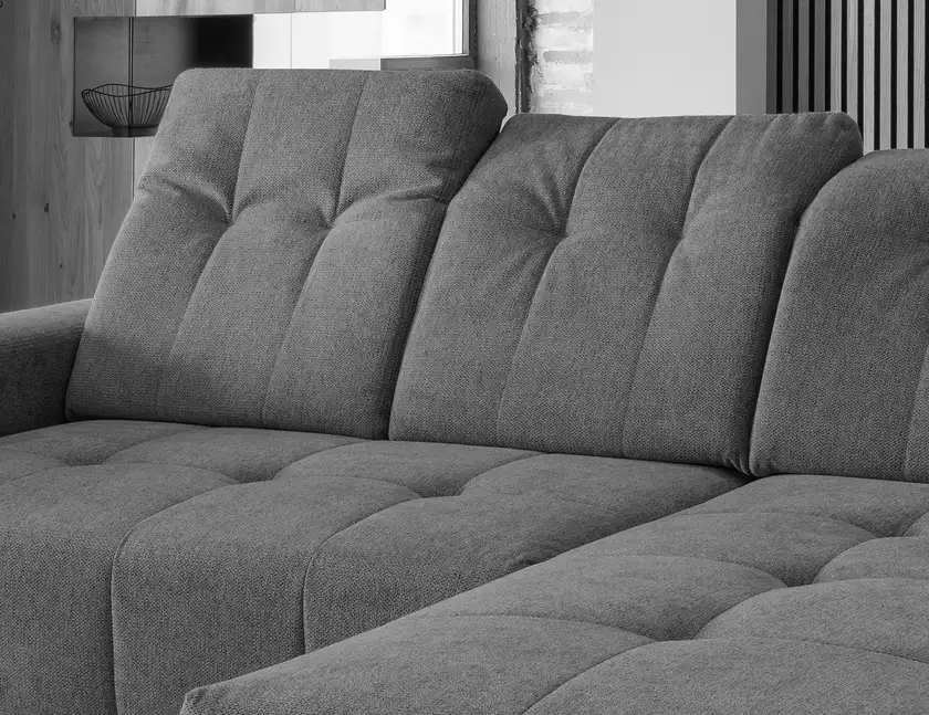 Ecksofa Sano 258x104x180 cm Anthrazit