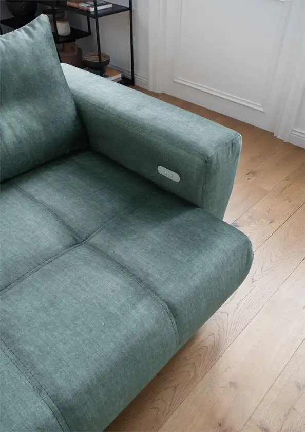 Ecksofa Abruzzi 246x80x177 cm Ocean