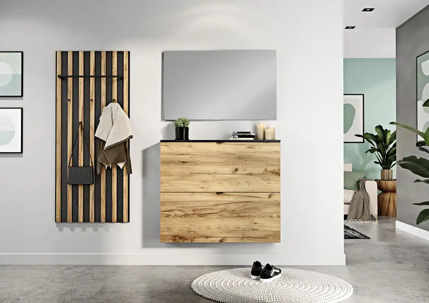 Wandspiegel Renell 98 x 60 cm Spiegelfront