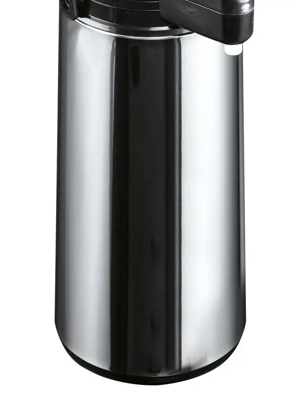 Airport Kanne 1,9 l 18x36x14 cm silber/schwarz