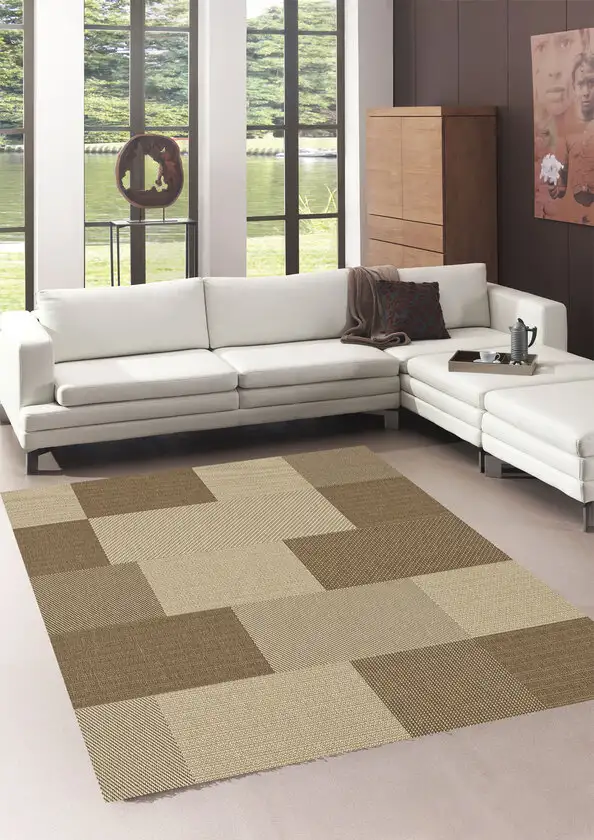 Flachgewebe Teppich Maestro 80x200 cm beige/braun