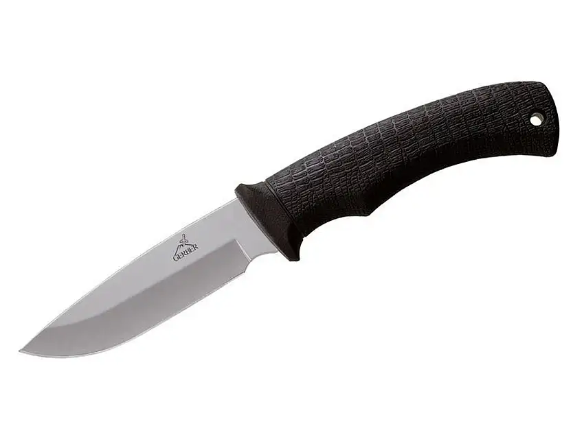 Gerber Gürtelmesser GATOR FIXED BLADE, Stahl 420HC, Droppoint-Klinge, Kraton