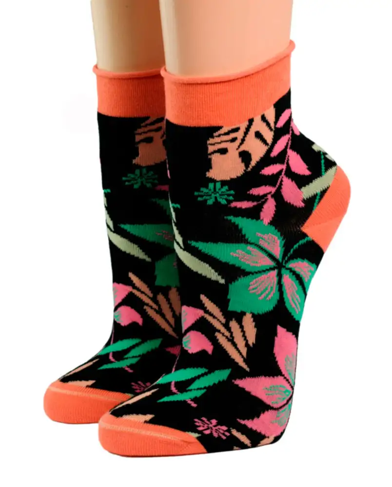 Crönert Kurzsocken mit Rollrand Design Hawaii