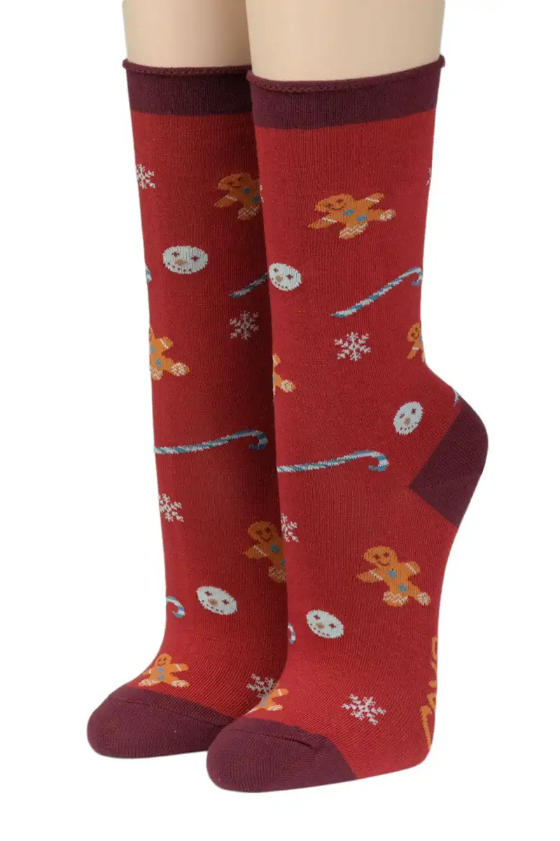 CRÖNERT Socken Rollrand American Christmas 39-42