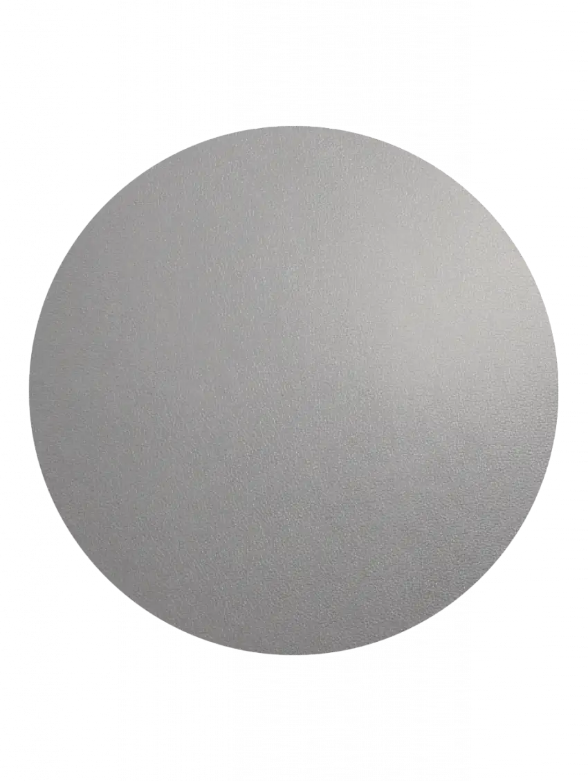 Tischset leather optic fine rund cement