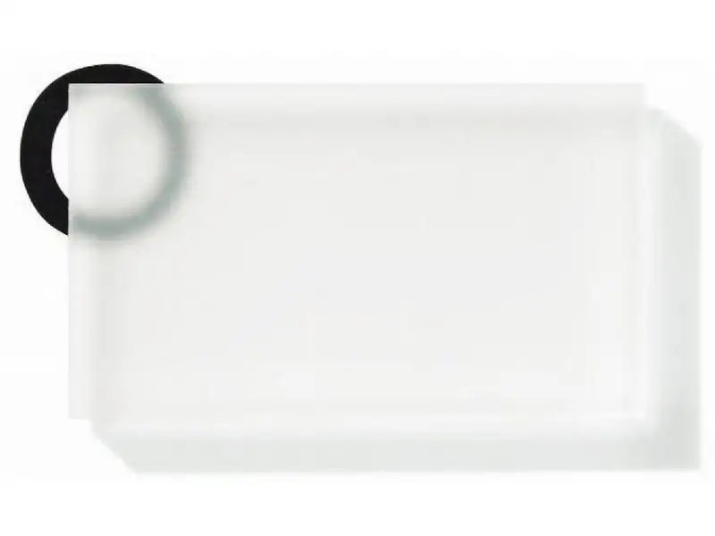 PLEXIGLAS® Satinice DC, beids. satiniert, farblos im Zuschnitt oder Standardformat