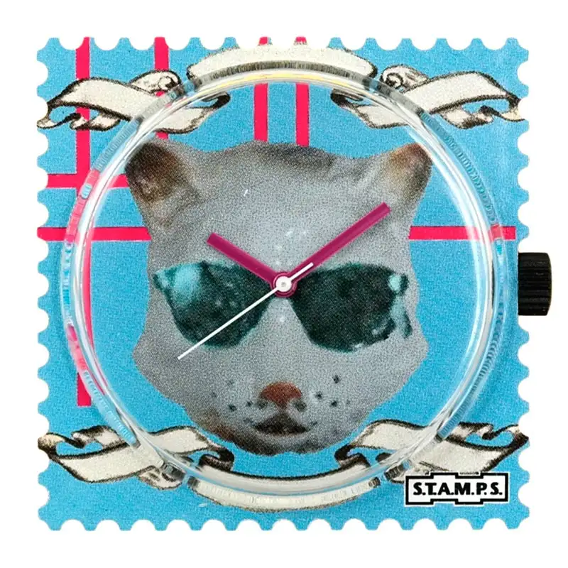 STAMPS Uhr Zifferblatt Cats are Crazy