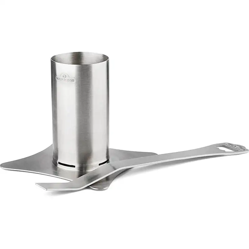 Napoleon Edelstahl-Hähnchen-Halterung mit abnehmbarem Griff 56034