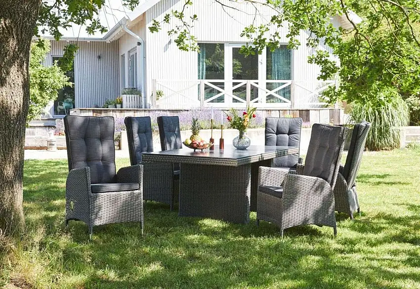 Gartenmöbel Set 7-teilig BAHAMAS