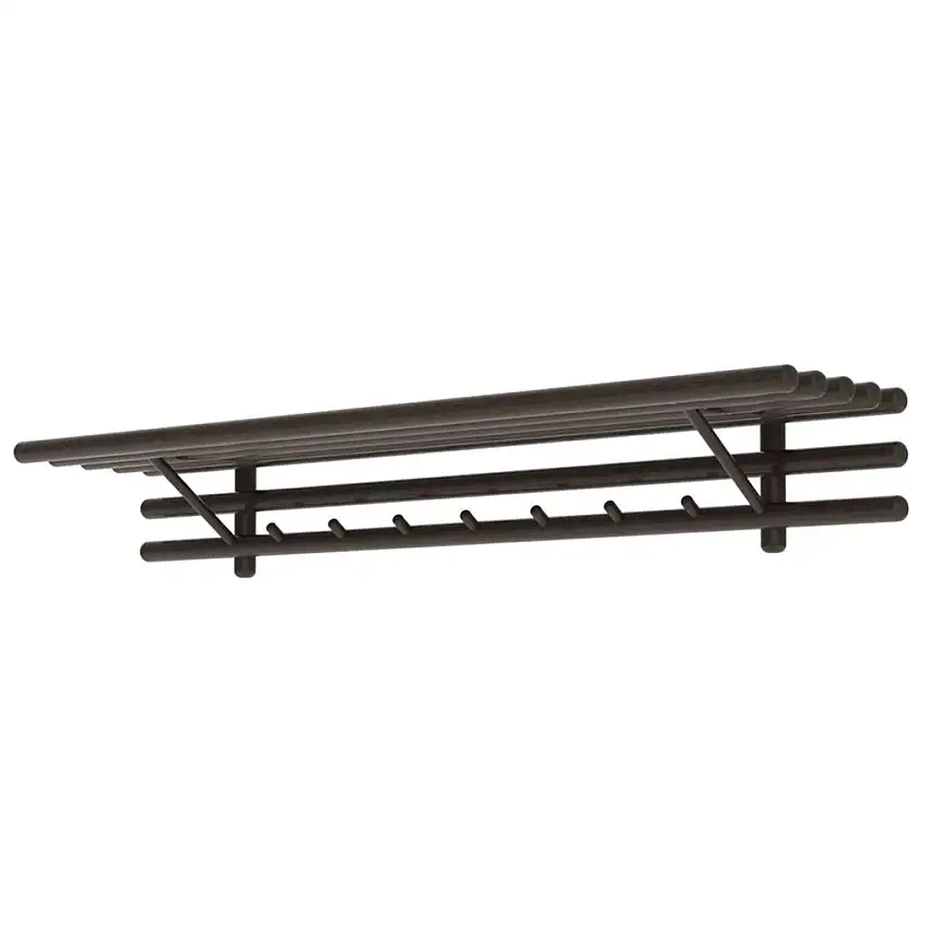 Cane-line Indoor Garderobe mit Hutablage B: 120 cm - Mahagoni/Braun