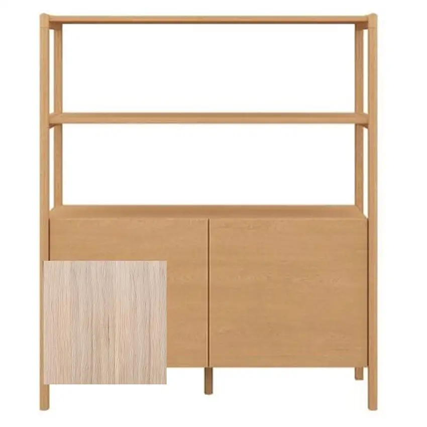 Skovby SM712 Hohes Sideboard H: 140 cm - Weiß geölte Eiche