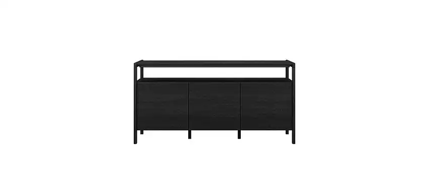 Skovby SM713 Sideboard L: 177 cm - Schwarz lackierte Eiche