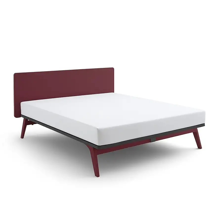 Auping Original Bettgestell 180x200cm - Aluminium/Burgund