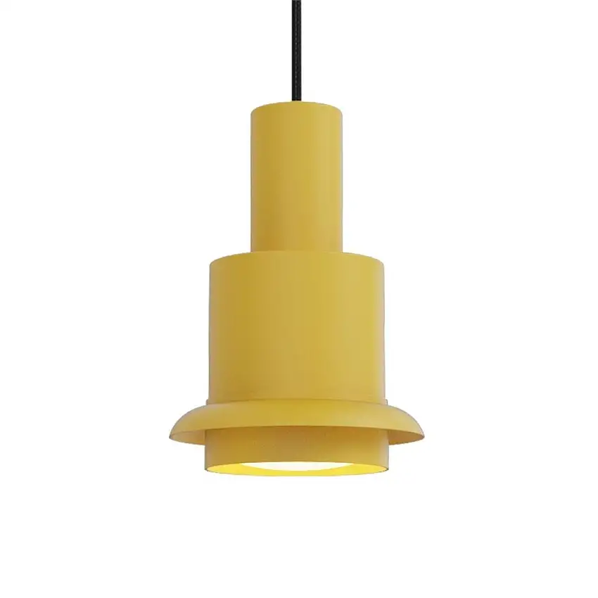 DCW Editions Chaumont Pendelleuchte Ø: 19 cm - Edelstahl/Gelb