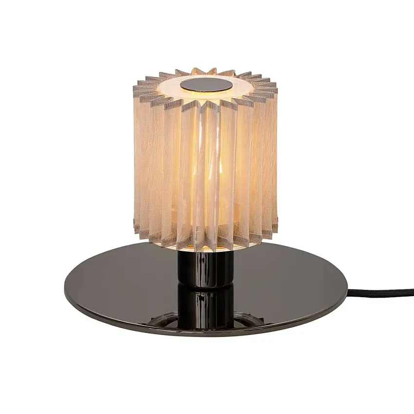 DCW Editions In The Sun 220 Bordlampe Ø: 22 cm - Schwarz/Mesh Silber