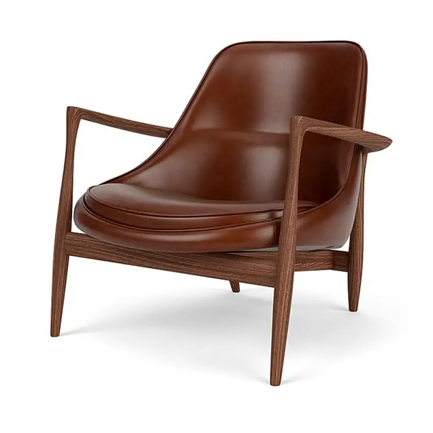 Audo Copenhagen Elizabeth Loungesessel H: 72 cm - Walnuss/DAKAR 0329