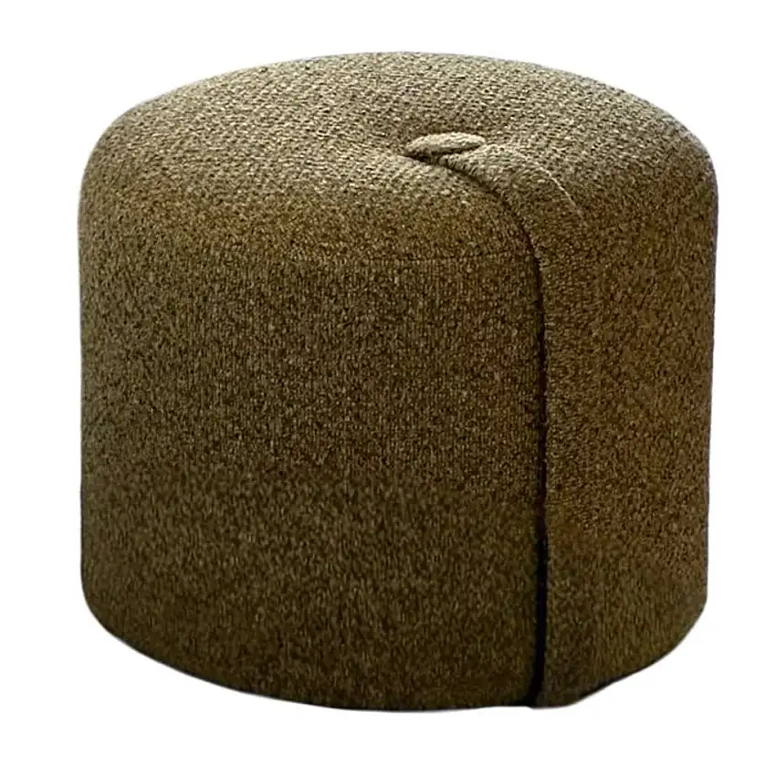 We Do Wood Designbite Pouf Medium H: 33 cm - Polyester/Senfgelb