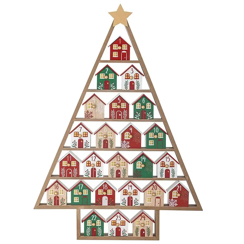 Bloomingville Calvin Kalender H: 61,5 cm - Holz/Mehrfarbig