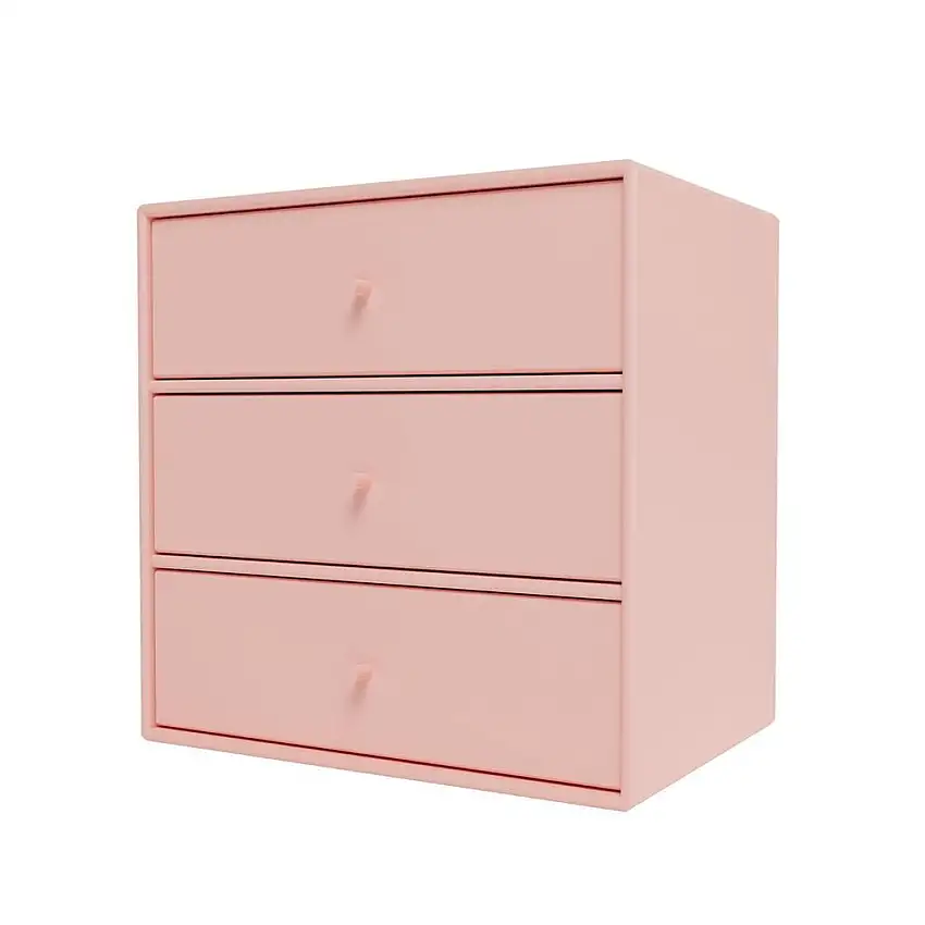 Montana Mini 1007 Modul mit 3 Schubladen 35x35 cm - 167 Ruby