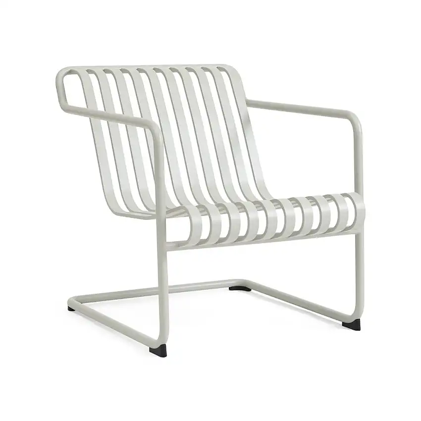 HAY Palissade Freischwinger-Loungesessel, niedrige Höhe: 71 cm - Himmelgrau