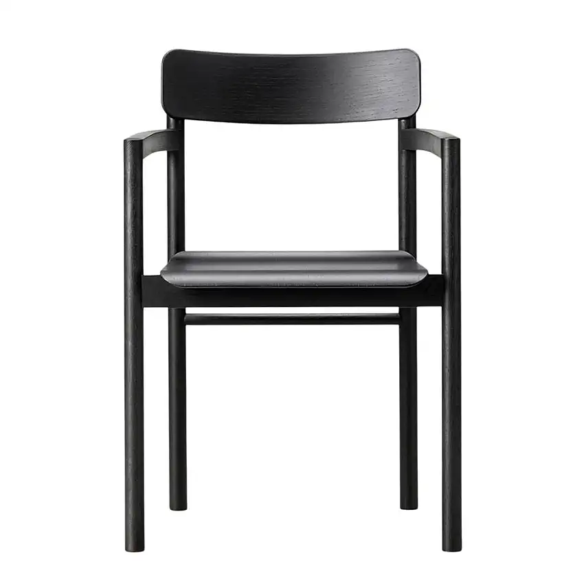 &Tradition 3445 Stuhl, Höhe: 79,5 cm – Schwarz lackierte Eiche