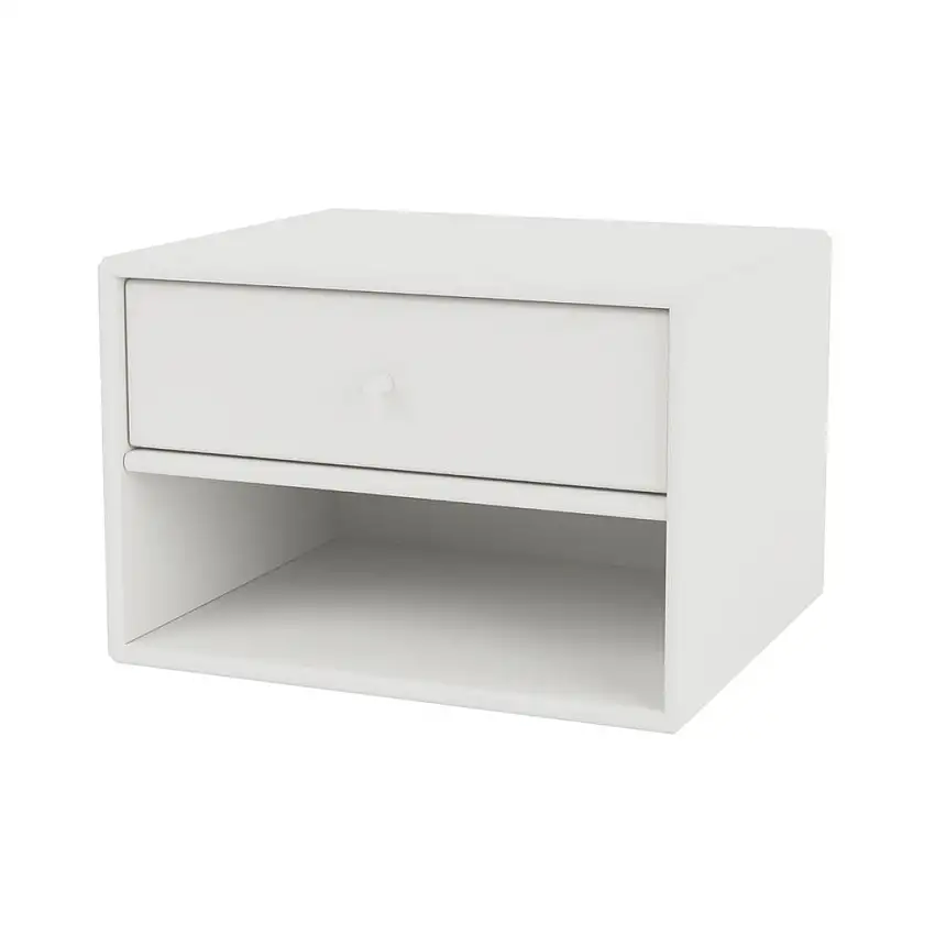 Montana Dash Nachttisch mit Aufhängevorrichtung 35,4 x 24 x 30 cm - 01 Weiß