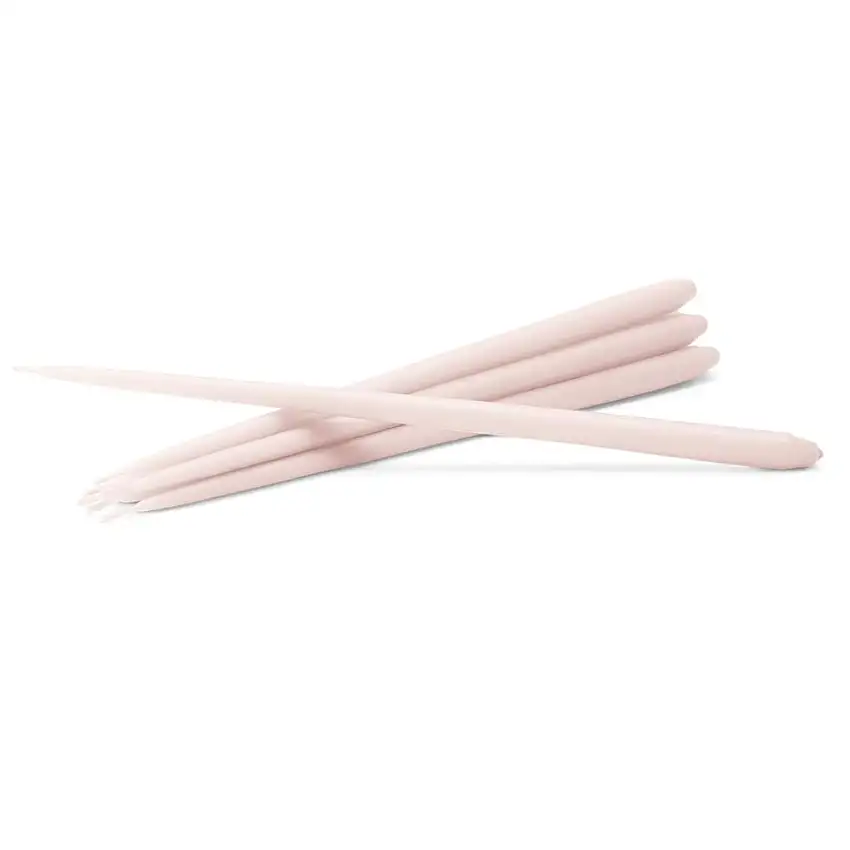 STOFF Nagel Spitzkerzen von Ester & Erik, 6 Stück, Höhe: 29 cm – Zartrosa