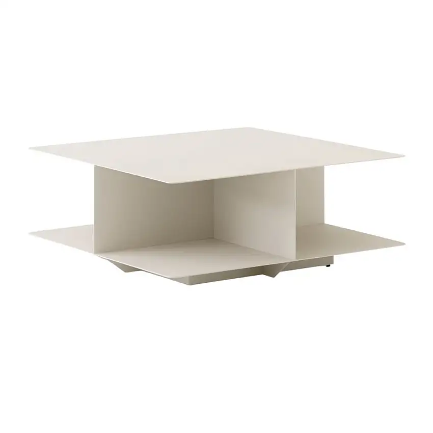 &Tradition Develius Couchtisch EV3 89x89 cm - Stahl/Elfenbein