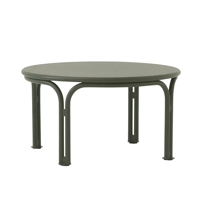 &Tradition Thorvald SC108 Couchtisch Ø: 70 cm - Stahl/Bronzegrün