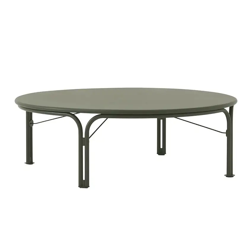 &Tradition Thorvald SC109 Couchtisch Ø: 115 cm - Stahl/Bronzegrün