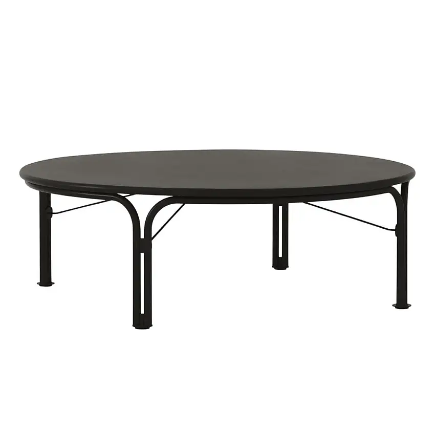 &Tradition Thorvald SC109 Couchtisch Ø: 115 cm - Stahl/Warmschwarz