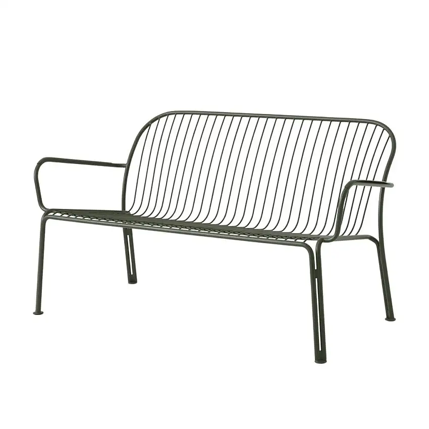 &Tradition Thorvald SC110 Lounge-Sofa, Breite: 143 cm – Stahl/Bronzegrün
