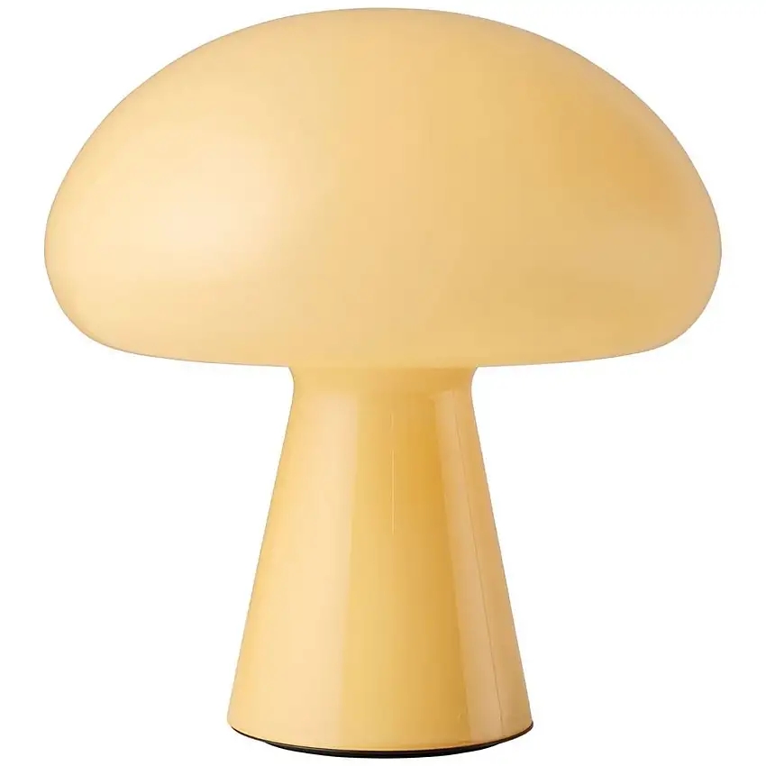 GUBI Obello Lampe H: 24 cm - Mundgeblasenes Glas/Sanftes Gelb