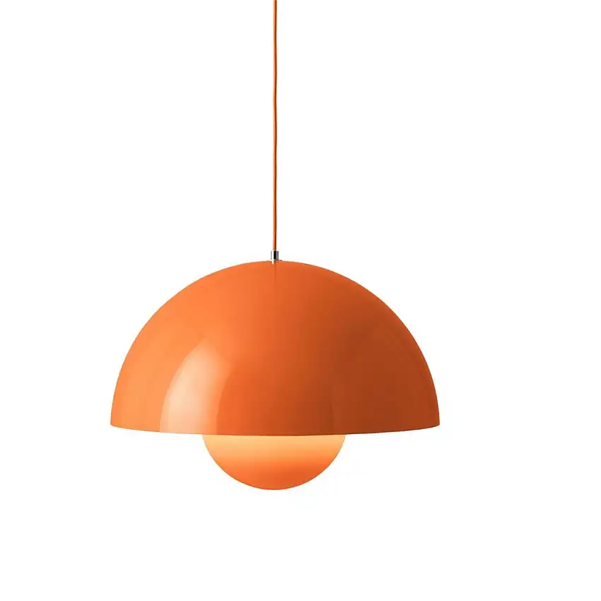 &Tradition Großer Flowerpot VP2 Pendelleuchte Ø: 50 cm - Zesty Orange
