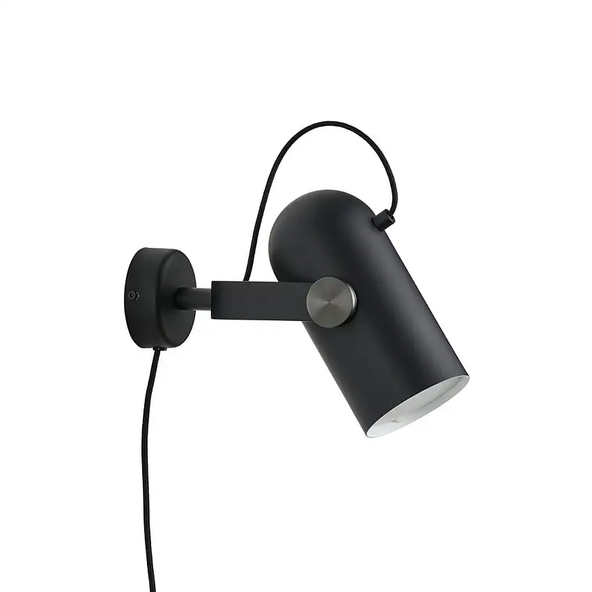 Le Klint 262 Carronade II Wandleuchte, Höhe: 21 cm – Aluminium/Schwarzeiche