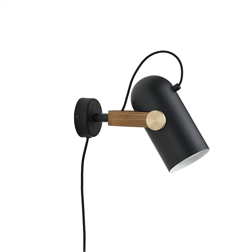 Le Klint 262 Carronade II Wandleuchte, Höhe: 21 cm – Aluminium/Räuchereiche