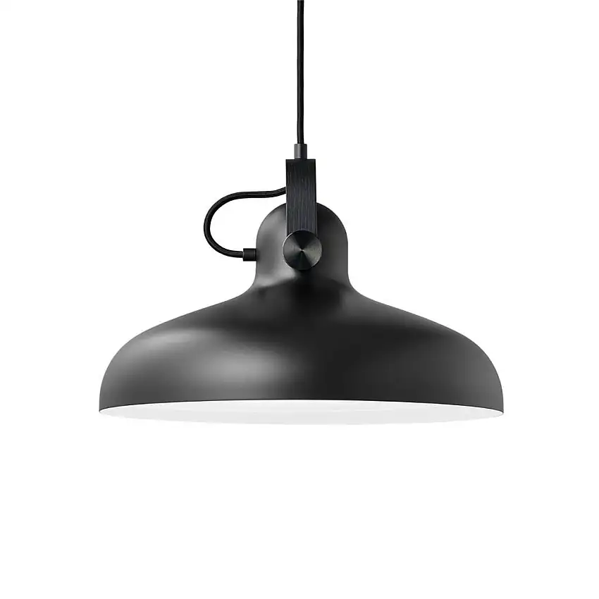 Le Klint 162 Carronade II Pendelleuchte Groß Ø: 40 cm - Aluminium/Schwarzeiche