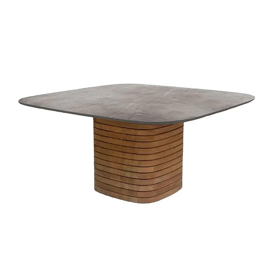 Cane-line Outdoor Mellow Esstisch quadratisch - Teak/Taupe